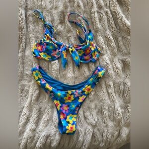 Blackbough Bikini in Floral Punch (S top & M bottom)